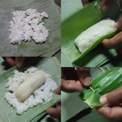 วิธีทำ ข้าวเหนียวปิ้งไส้กล้วย วิธีทำ ข้าวเหนียวปิ้งไส้กล้วย