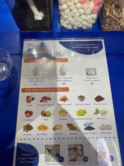 ป้ายราคาหรือสมุดเมนู