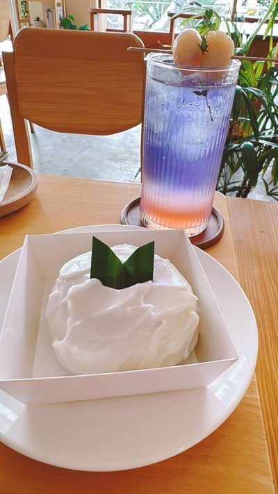 เค้กมะพร้าวใบเตย