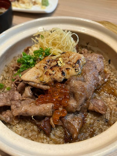 ข้าวอบทรัฟเฟิลเนื้อออสเตรเลียฟัวกราส์