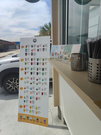 ป้ายราคาหรือสมุดเมนู