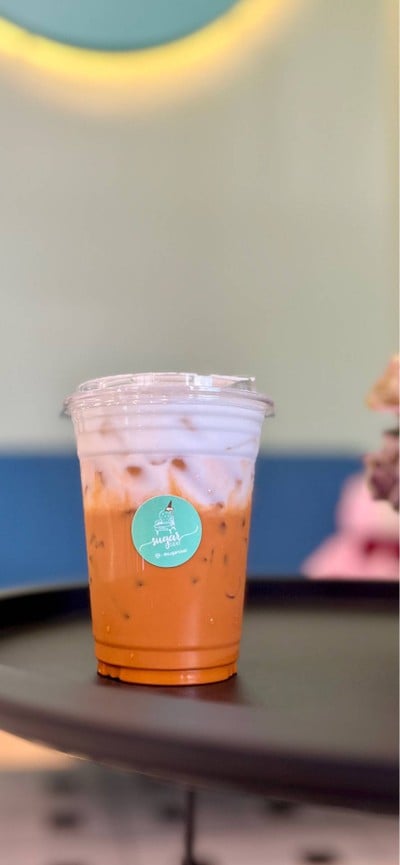 🧋Iced Thai Tea. (Price 55 Baht.)
