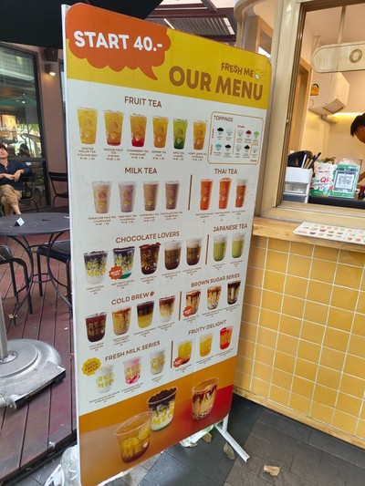 ป้ายราคาหรือสมุดเมนู