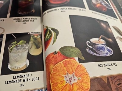 ป้ายราคาหรือสมุดเมนู