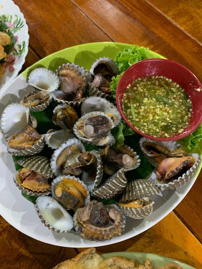 หอยแครงลวก