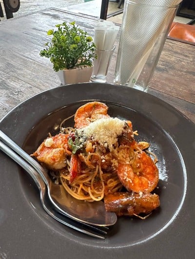 สปาเก็ตตี้กุ้ง