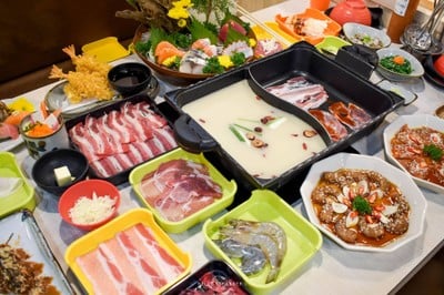 Chu Grill Shabu บุฟเฟ่ต์ชาบู ปิ้งย่าง ซูชิ ย่านบรรทัดทอง