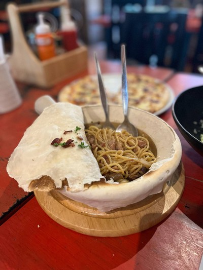 Spaghetti Mushroom Bacon สปาเก็ตตี้เห็ดหอมเบคอน