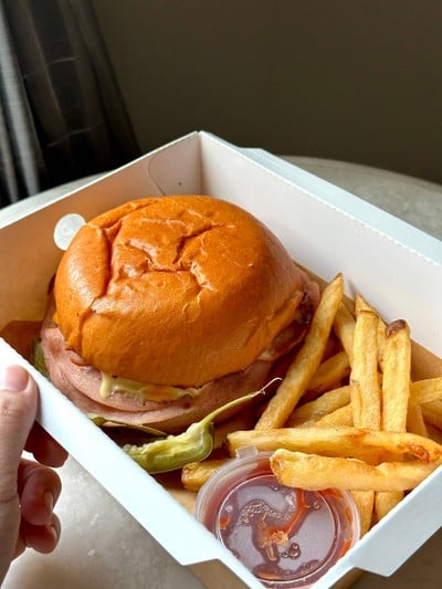 Fried Bologna sandwich