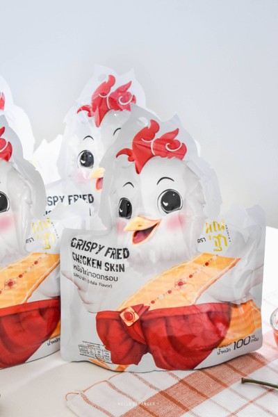 หนังไก่ทอดกรอบคุณฐา