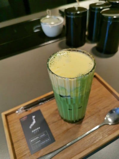 Egg Matcha Gokou Latte