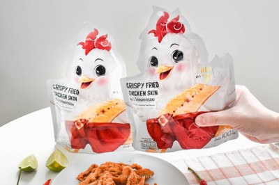 หนังไก่ทอดกรอบคุณฐา