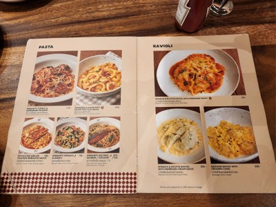 ป้ายราคาหรือสมุดเมนู