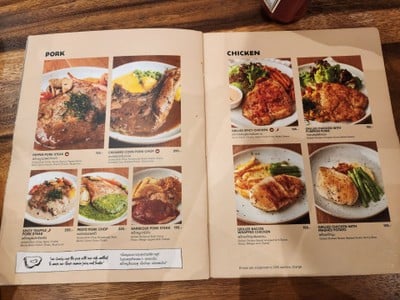 ป้ายราคาหรือสมุดเมนู