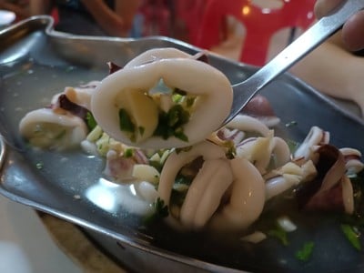 หมึกนึ่งมะนาว