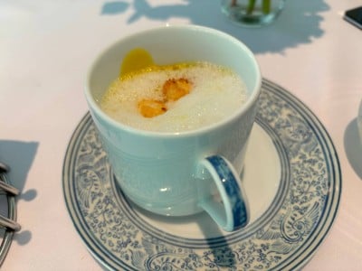 Butternut Pumpkin Cream Soup with Blue Cheese