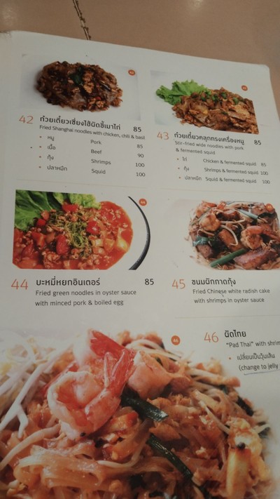 ป้ายราคาหรือสมุดเมนู