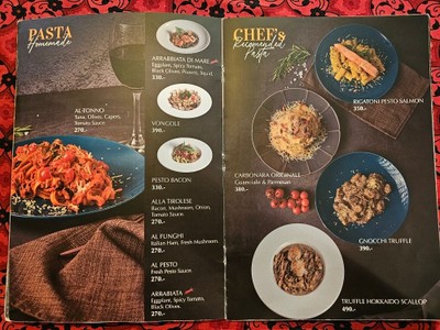 ป้ายราคาหรือสมุดเมนู