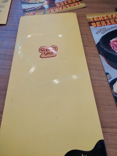 ป้ายราคาหรือสมุดเมนู