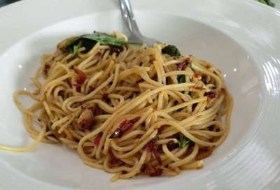 สปาเกตตีปลาเค็ม