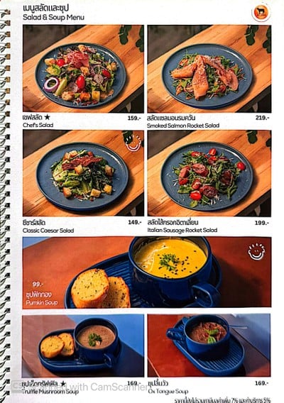 ป้ายราคาหรือสมุดเมนู