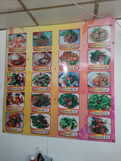 ป้ายราคาหรือสมุดเมนู