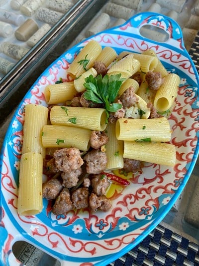 Spaghetti Italian Sausage aglio e olio