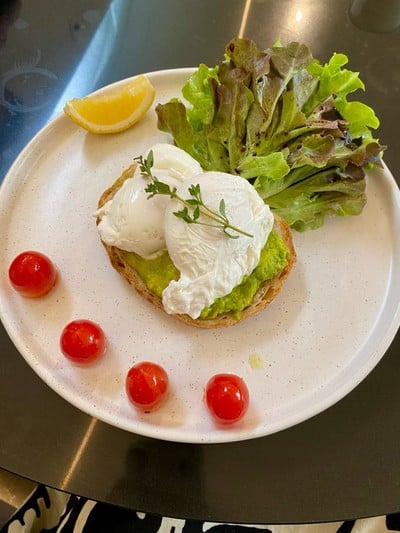 Smashed Avocado with Poached Eggs
