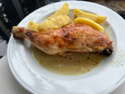 Traditional Greek grilled chicken