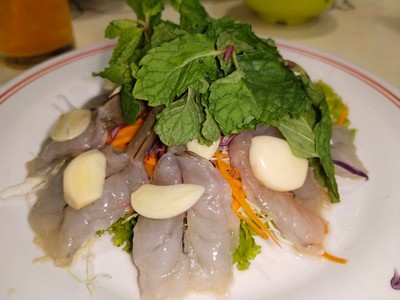 กุ้งแช่น้ำปลา