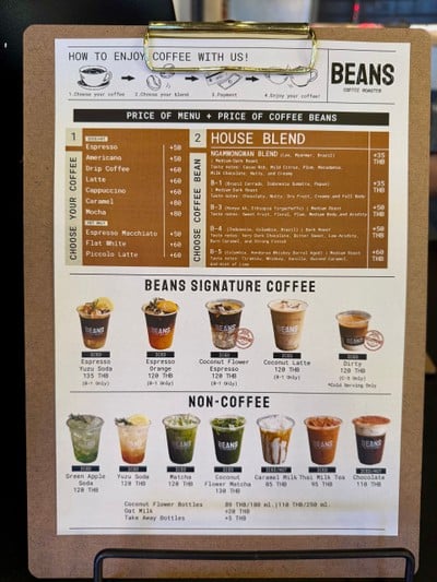 ป้ายราคาหรือสมุดเมนู