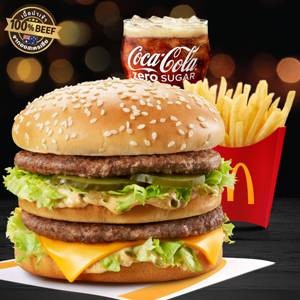 [อร่อยซ่ากับโค้ก] ชุดบิกแมค (L)