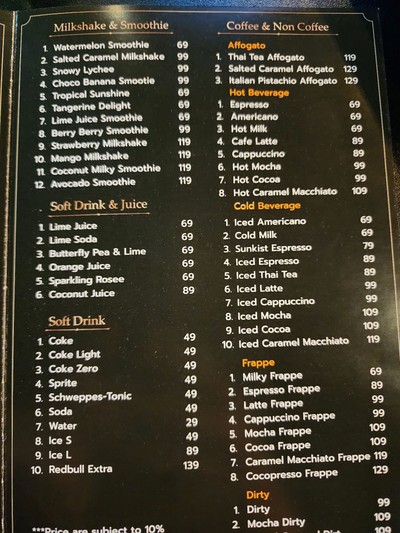 ป้ายราคาหรือสมุดเมนู