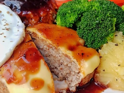 Japanese hamburg steak ,, แฮมเบิร์ก 🥦