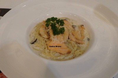 สปาเก็ตตี้แซลมอนครีมซอส