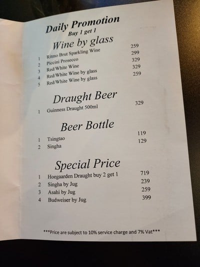 ป้ายราคาหรือสมุดเมนู