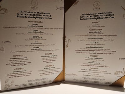 ป้ายราคาหรือสมุดเมนู