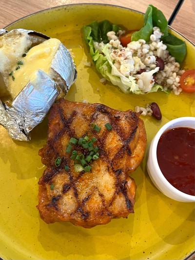 เสต็กไก่สไปซี่