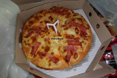 พิซซ่าแฮม & ชีส ถาดกลาง