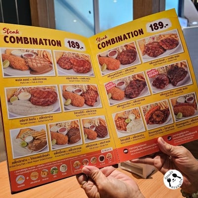 ป้ายราคาหรือสมุดเมนู