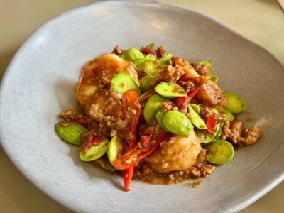 เมนูของร้าน คั่วกลิ้ง+ผักสด ราชครู
