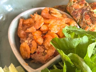 น้ำพริกกุ้งเสียบ