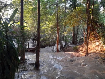 บรรยากาศ น้ําตกไทรโยคน้อย