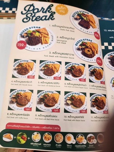 ป้ายราคาหรือสมุดเมนู