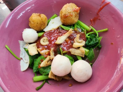 บะหมี่เย็นตาโฟต้มยำ