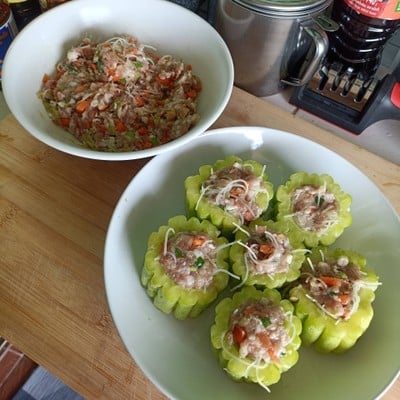 วิธีทำ ต้มจืดมะระยัดไส้