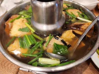 หัวปลาเก๋าต้มเผือก