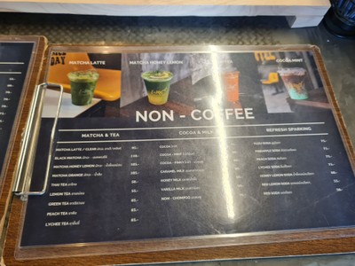 ป้ายราคาหรือสมุดเมนู