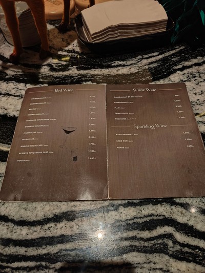 ป้ายราคาหรือสมุดเมนู