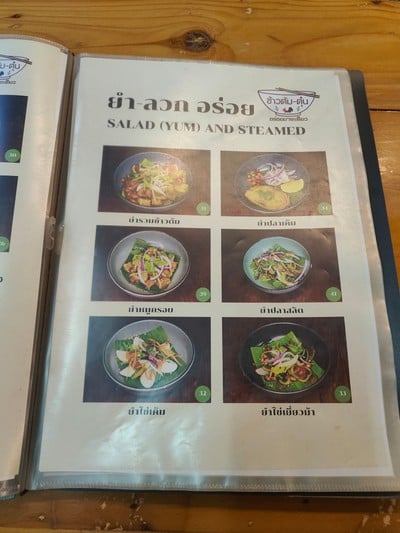 ป้ายราคาหรือสมุดเมนู